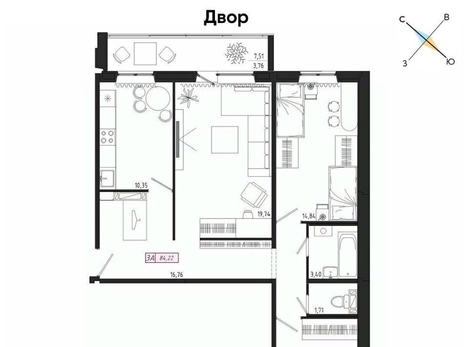 квартира г Томск р-н Октябрьский тракт Иркутский 185б фото 1