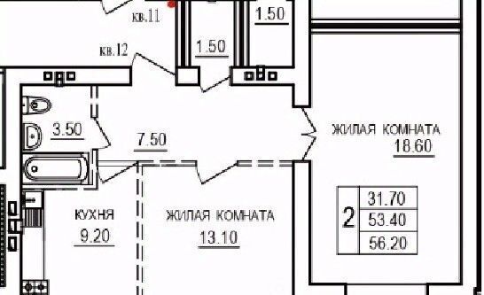 квартира г Саратов п Мирный р-н Кировский фото 1