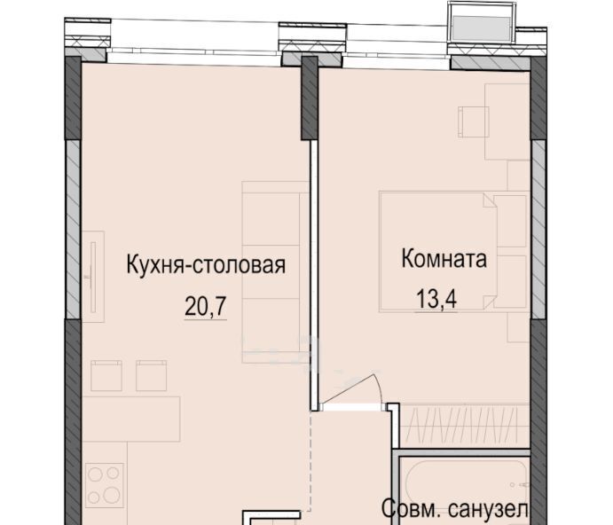 квартира г Казань Аметьево, Паркмаяк жилой комплекс фото 1