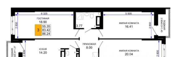 квартира г Ростов-на-Дону р-н Октябрьский пер Нефтекачка ЖК «Октябрь Парк» фото 1