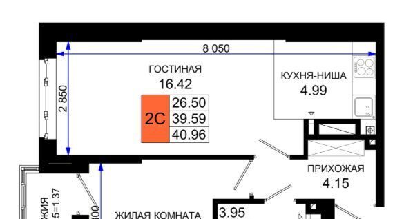 квартира г Ростов-на-Дону р-н Октябрьский пер Нефтекачка ЖК «Октябрь Парк» фото 1