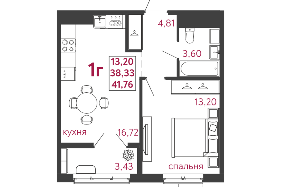 квартира г Пенза ул Баталина 31 городской округ Пенза фото 1