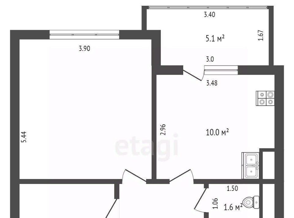 квартира г Нефтеюганск мкр 15-й 22 фото 15