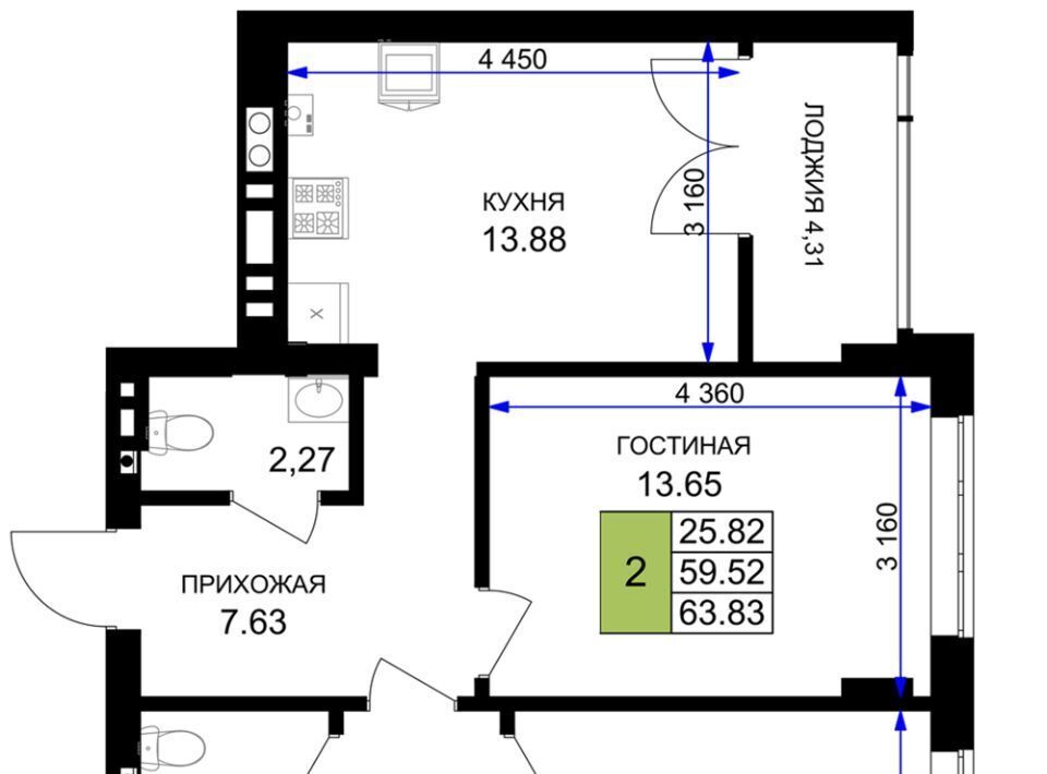 квартира р-н Гурьевский г Гурьевск ЖК «Включи» фото 1