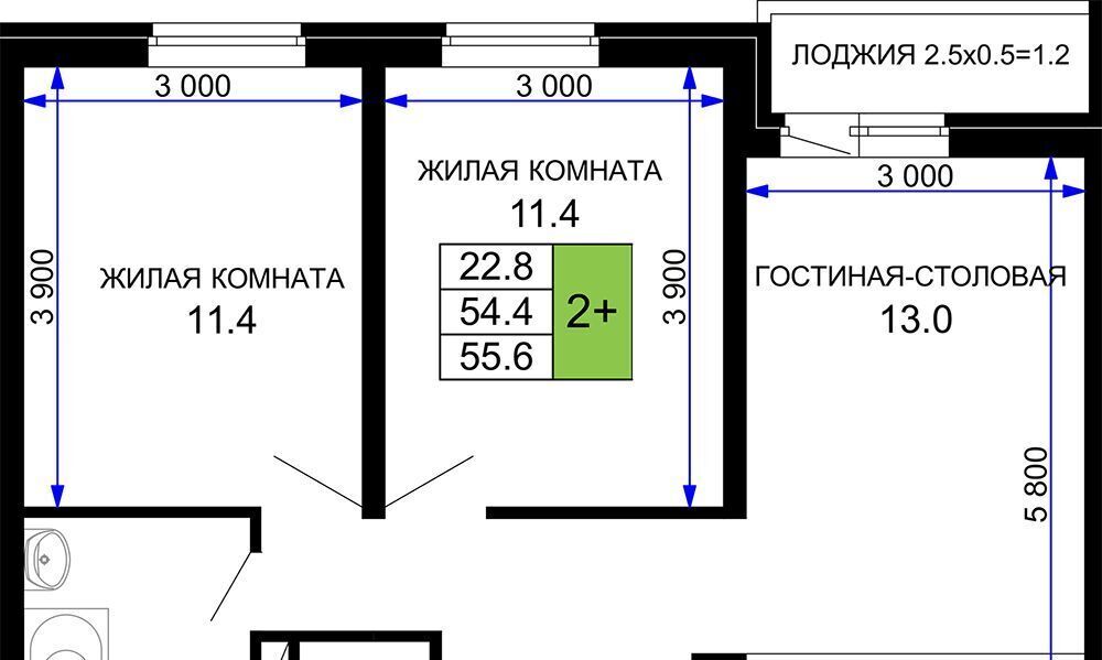 квартира г Краснодар р-н Прикубанский ЖК «Дыхание» фото 1