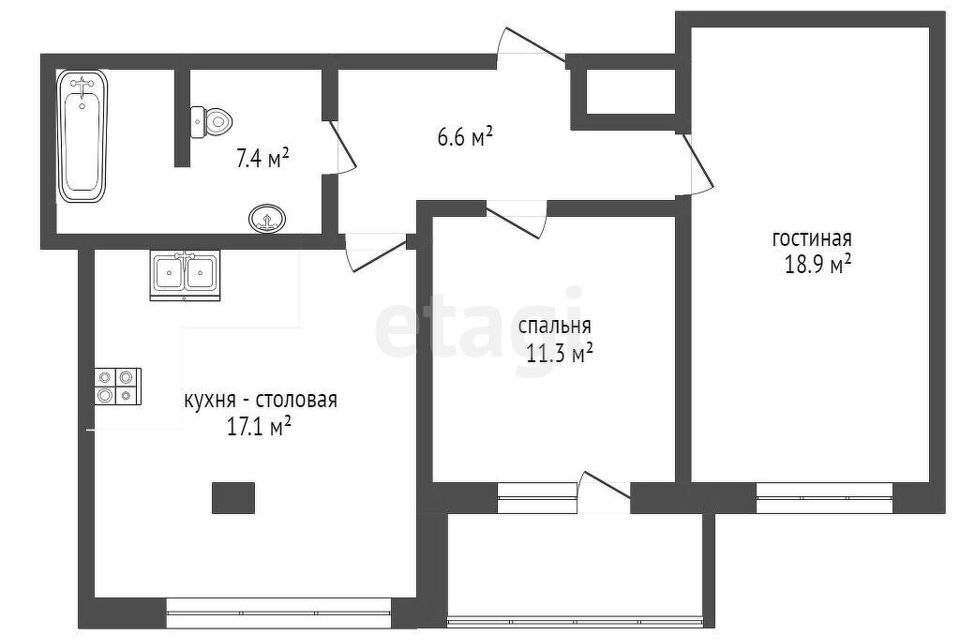 квартира г Симферополь ул Тренева 21 Симферопольский район фото 9