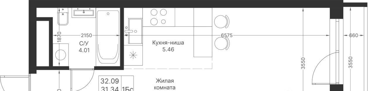 квартира г Казань метро Горки ЖК «Мой ритм» фото 3