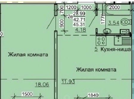 квартира г Барнаул р-н Октябрьский ул Союза Республик 11а фото 1