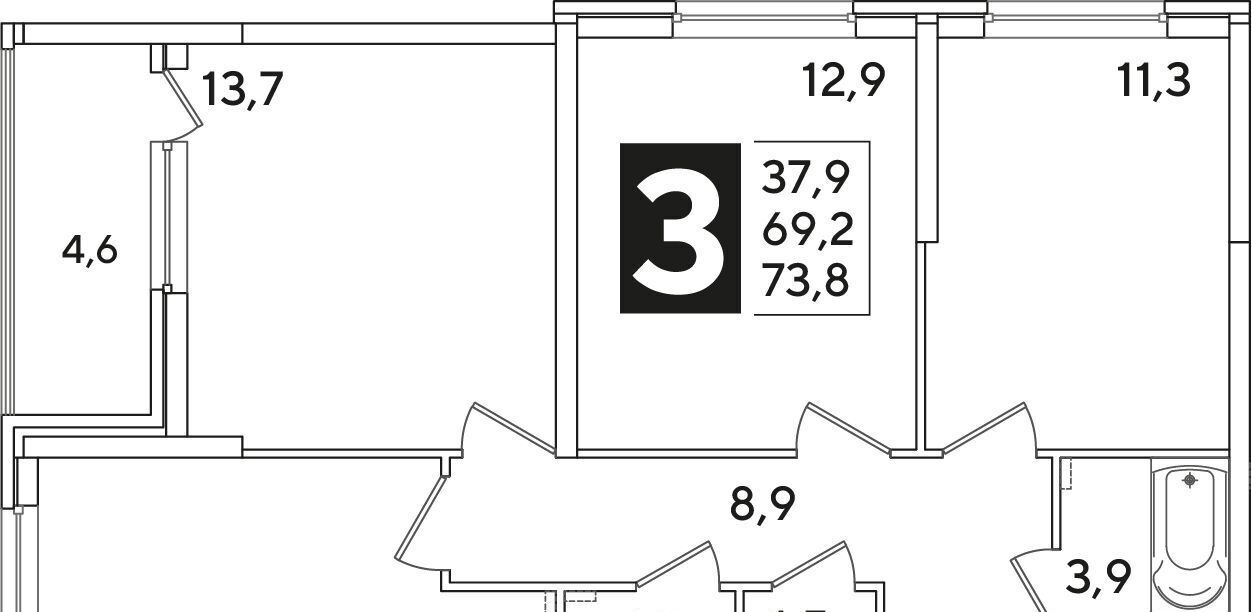 квартира г Краснодар р-н Прикубанский ул им. Ивана Беличенко 92к/1 фото 1
