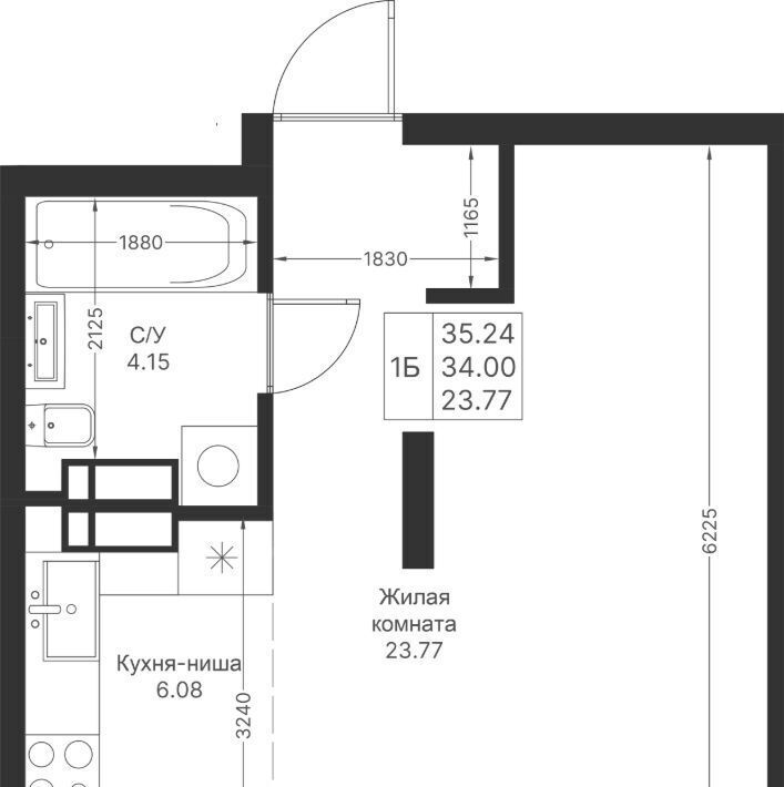 квартира г Казань метро Горки ЖК «Мой ритм» фото 2