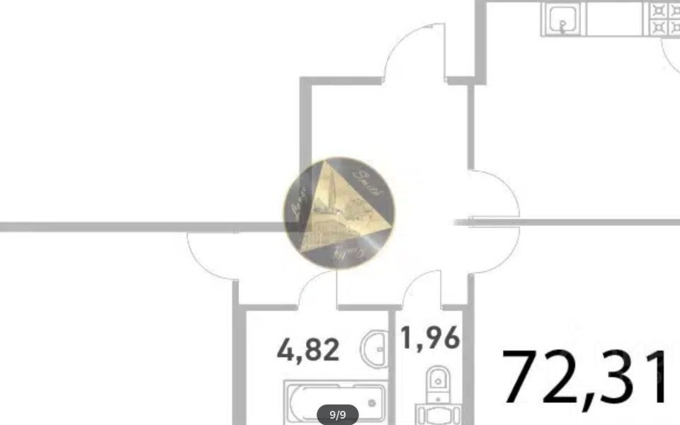 квартира г Санкт-Петербург ул Александра Матросова 8к/1 Выборгский район фото 2