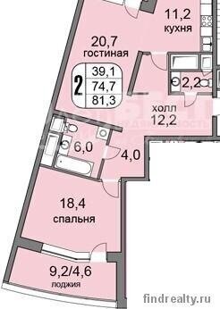 квартира г Москва метро Беломорская ул Беломорская 11к/1 фото 21