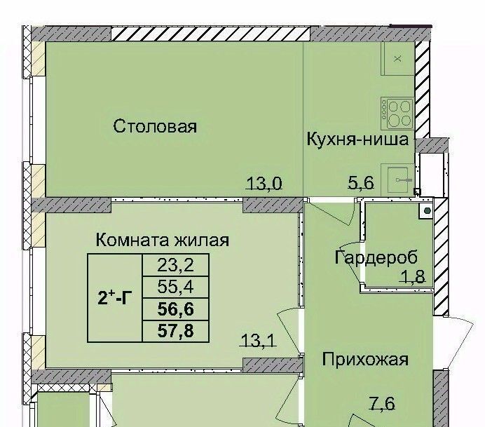 квартира г Нижний Новгород Горьковская ул 1-я Оранжерейная фото 1