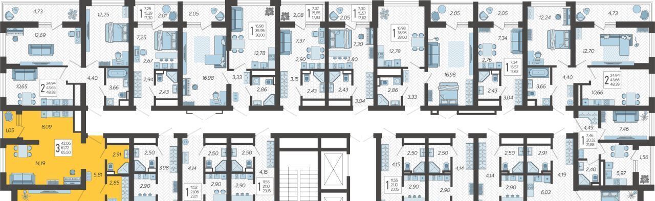 квартира г Сочи р-н Хостинский ЖК «Кислород» 5 фото 3