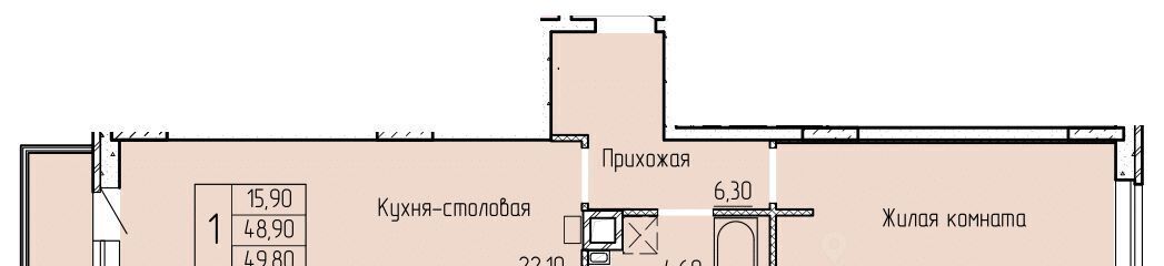 квартира г Батайск ул. Макаровского, 4к 1 фото 1