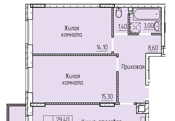 квартира г Батайск ул. Макаровского, 4к 1 фото 1