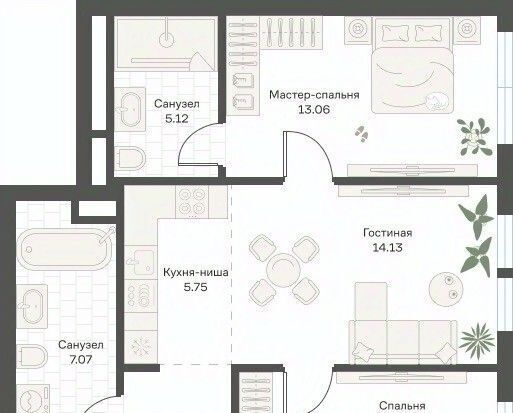 квартира г Москва метро Нахимовский проспект Новые Академики жилой комплекс, 31/2 фото 1