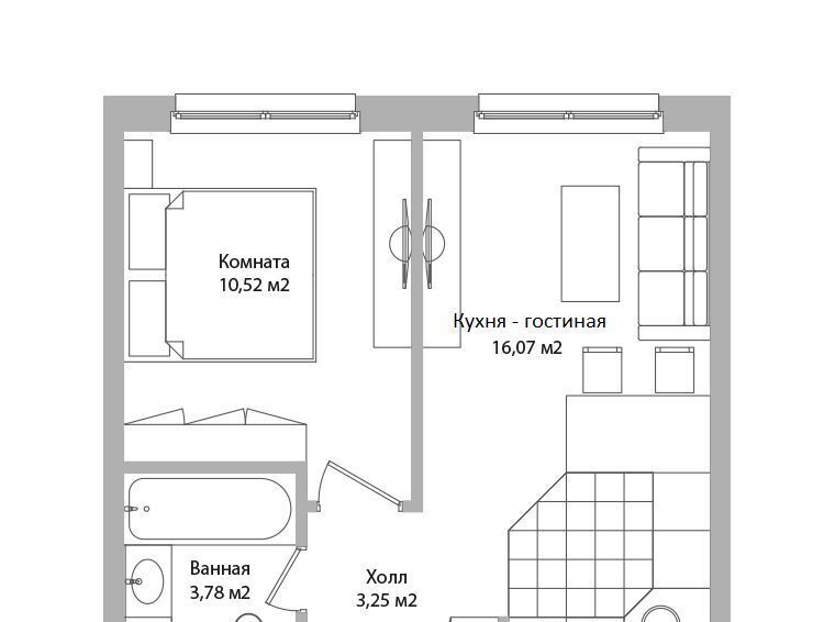 квартира г Зеленоград 14-й микрорайон метро Медведково Московская область, Мытищи фото 1