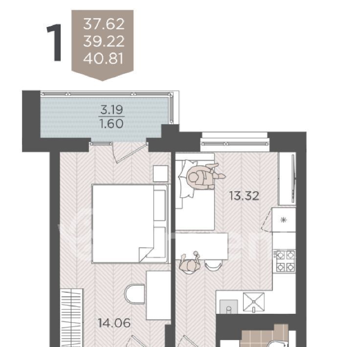 квартира г Калининград р-н Московский ул Батальная 65а фото 4