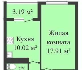 квартира г Воронеж р-н Ленинский ул Летчика Демьянова 1 фото 1