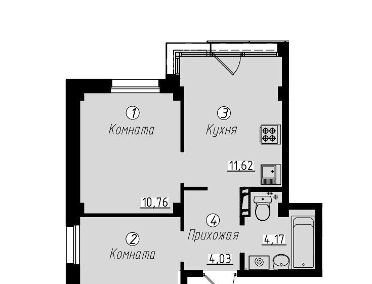 квартира р-н Сургутский пгт Барсово фото 1