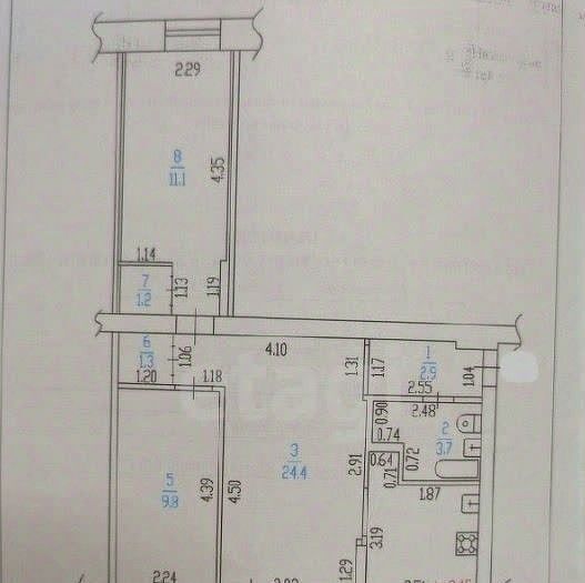 квартира г Барнаул р-н Центральный ул Интернациональная 46 фото 22