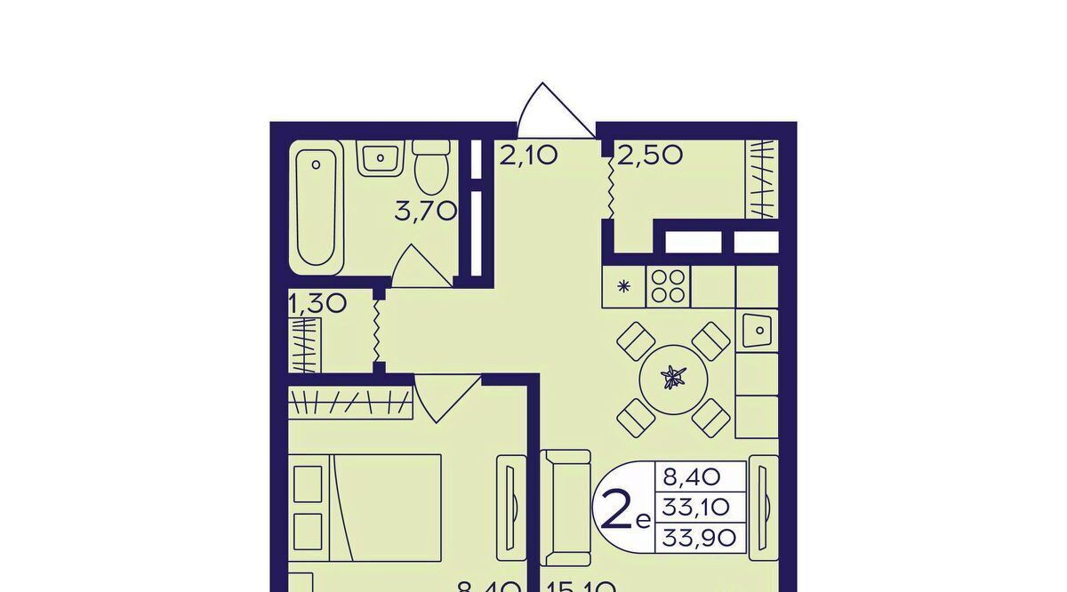 квартира г Балашиха мкр Железнодорожный Центр-2 к 408, Новокосино фото 1