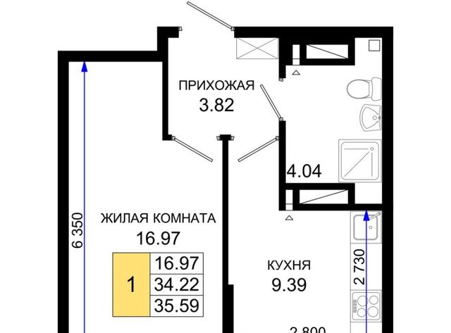 квартира р-н Октябрьский ЖК «Октябрь Парк» фото