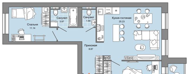 квартира р-н Ленинский дом 82 фото