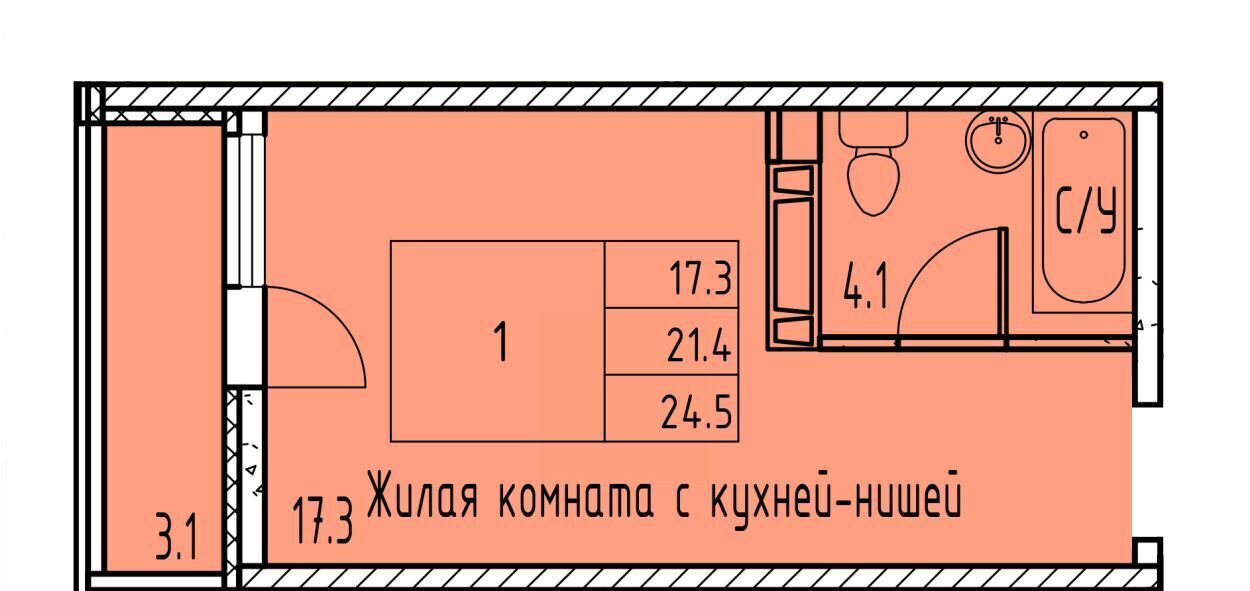 квартира г Ростов-на-Дону р-н Советский ЖК Грей фото 2