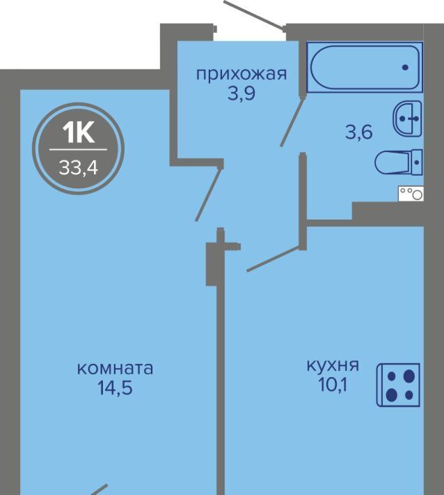 квартира г Пермь р-н Индустриальный ш Космонавтов 309а фото 1