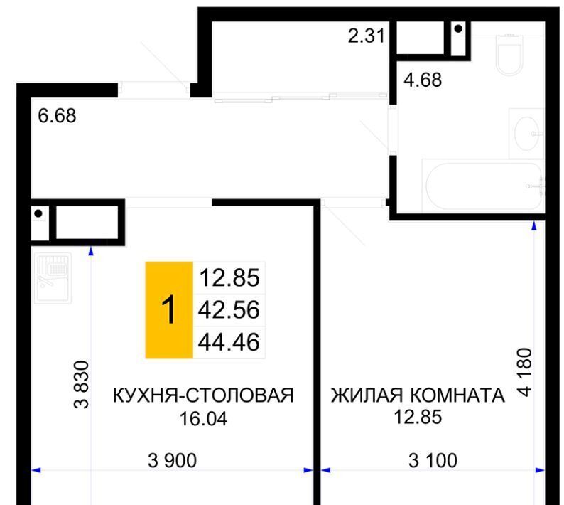 квартира г Краснодар р-н Центральный фото 1