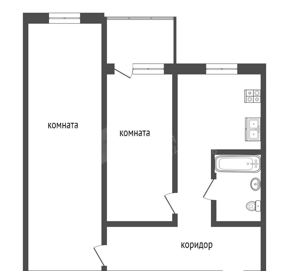 квартира г Тюмень р-н Ленинский проезд Геологоразведчиков 23 фото 19