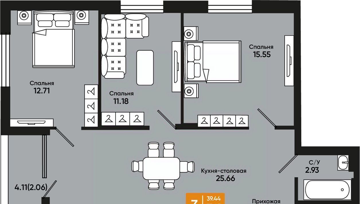 квартира г Батайск ул Комсомольская 131к/1 фото 1