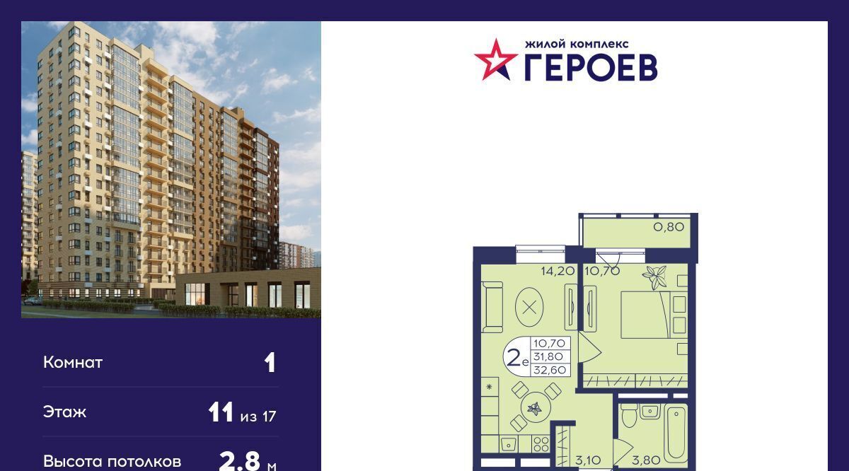 квартира г Балашиха мкр Железнодорожный Центр-2 4-й кв-л, Новокосино фото 1