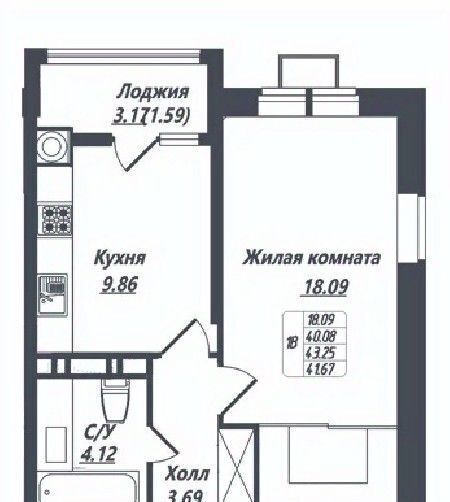 квартира г Ессентуки ЖК «ИСТОЧНИК» фото 1