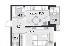 квартира г Краснодар р-н Прикубанский ЖК «Парк Победы» фото 1