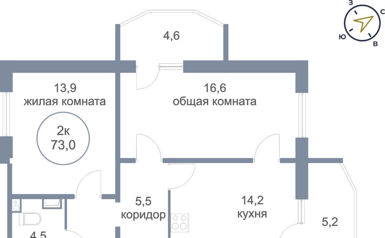 квартира г Сургут ЖК «Георгиевский» фото 1