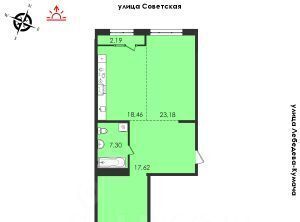 квартира г Иркутск р-н Октябрьский ул Советская 31/2 фото 1