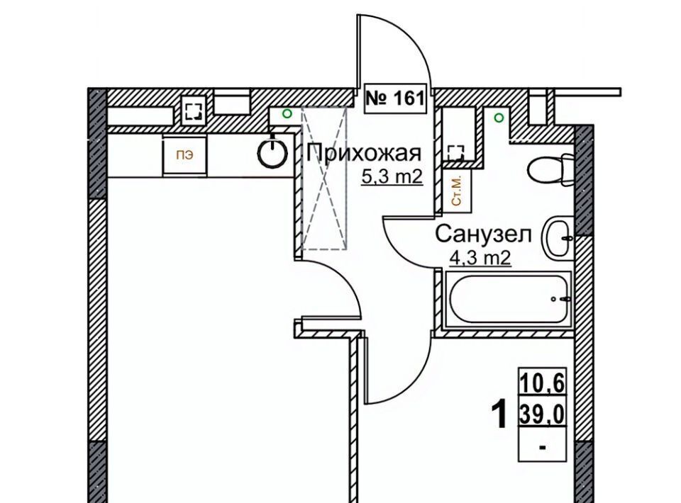 квартира г Нижний Новгород Стрелка Мещерское Озеро ЖК «Гранд Квартал Бетанкур» жилрайон, 1-й мкр фото 1