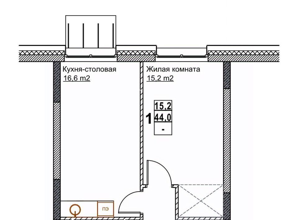 квартира г Нижний Новгород Стрелка Мещерское Озеро ЖК «Гранд Квартал Бетанкур» жилрайон, 1-й мкр фото 1
