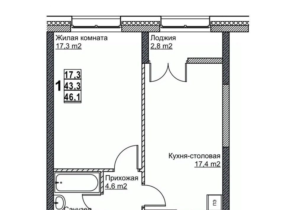 квартира г Нижний Новгород Стрелка Мещерское Озеро ЖК «Гранд Квартал Бетанкур» жилрайон, 1-й мкр фото 1