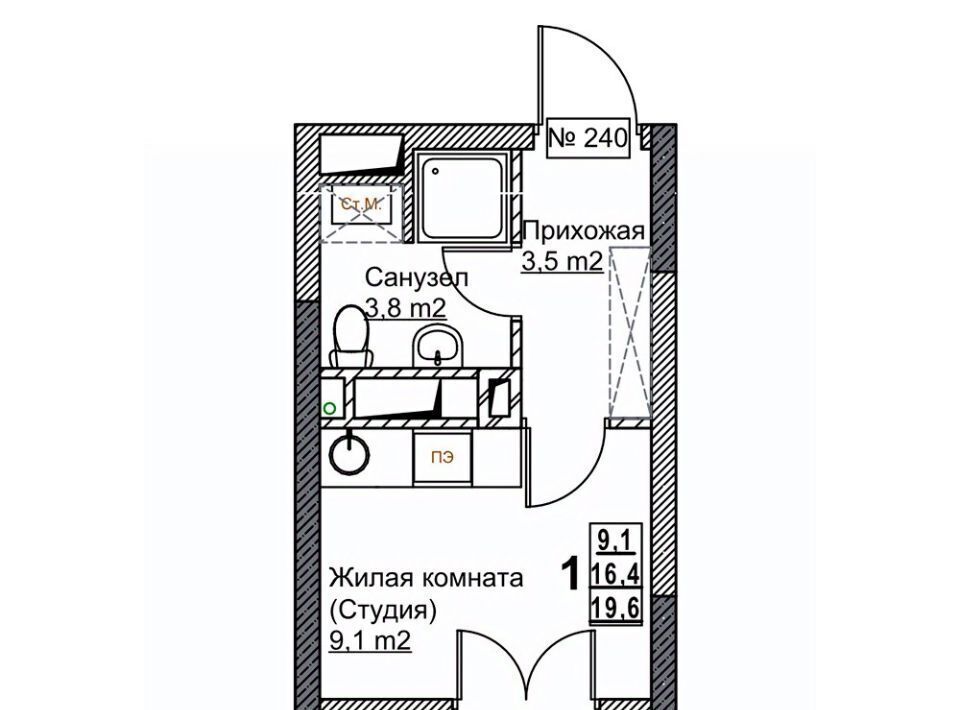 квартира г Нижний Новгород Стрелка Мещерское Озеро ЖК «Гранд Квартал Бетанкур» жилрайон, 1-й мкр фото 1