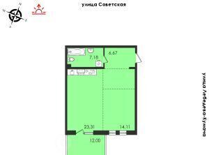 квартира г Иркутск р-н Октябрьский ул Советская 31/2 фото 1