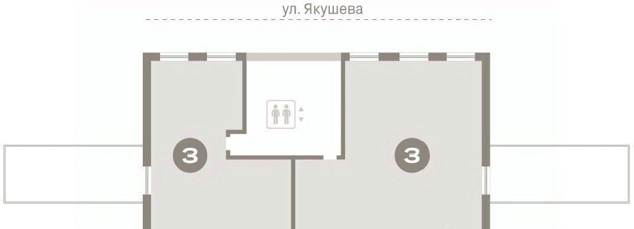 квартира г Новосибирск р-н Октябрьский ул Зыряновская 53с фото 2
