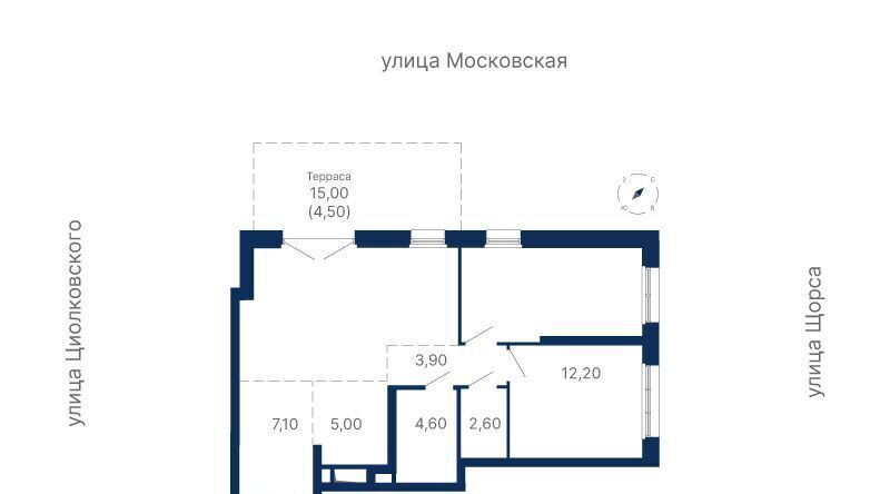 квартира г Екатеринбург Чкаловская ул. Айвазовского, 52 фото 1