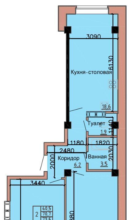 квартира г Абакан ул Ленинского Комсомола 24/2 фото 1