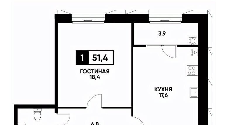 квартира г Ставрополь р-н Промышленный ул Николая Голодникова 9 фото 1