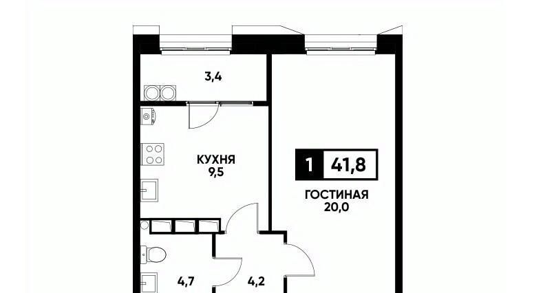 квартира г Ставрополь р-н Промышленный ул Николая Голодникова 9 фото 1