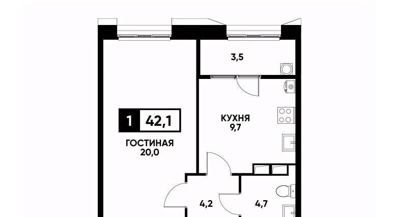 квартира г Ставрополь р-н Промышленный ул Николая Голодникова 9 фото 1